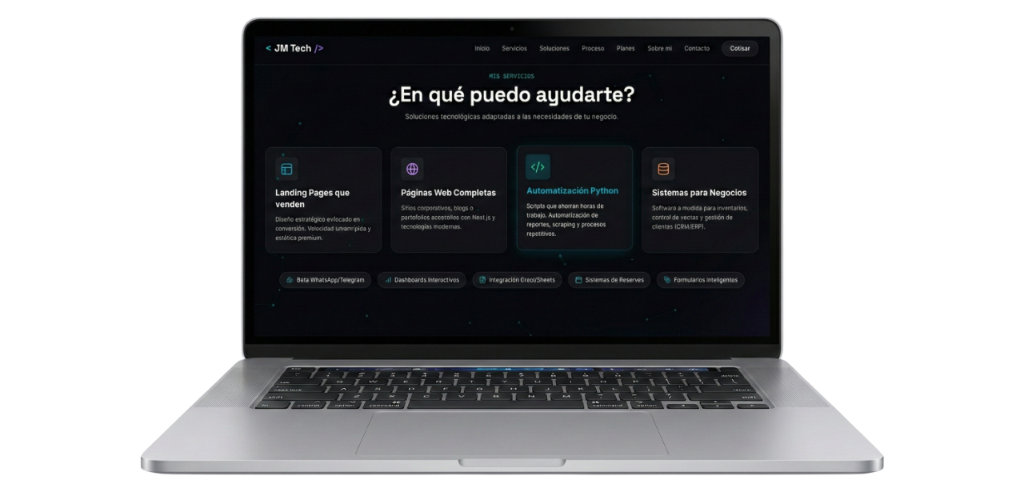 JM Tech Solutions | Ingeniería & Desarrollo